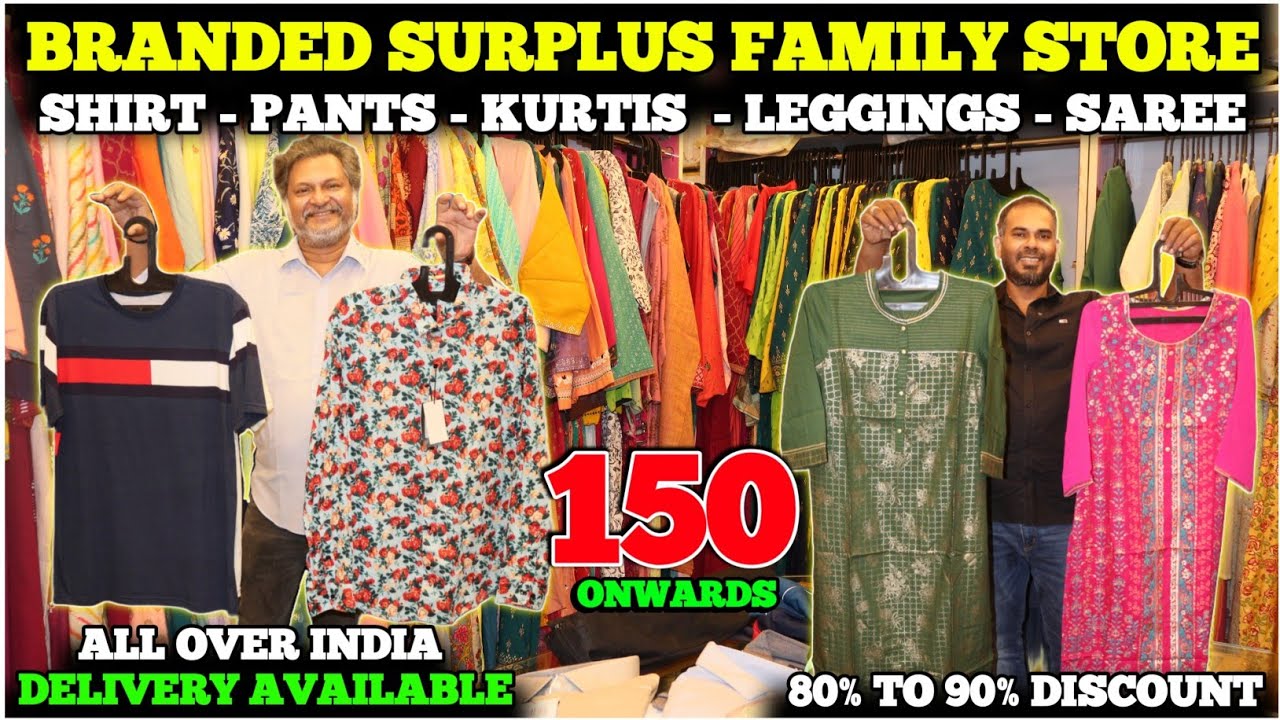 ₹150 ரூபாய் முதல் Branded Surplus clothes 😍 🔥 | Shirt, Pants, kurtis etc.., | Explorer chellam 