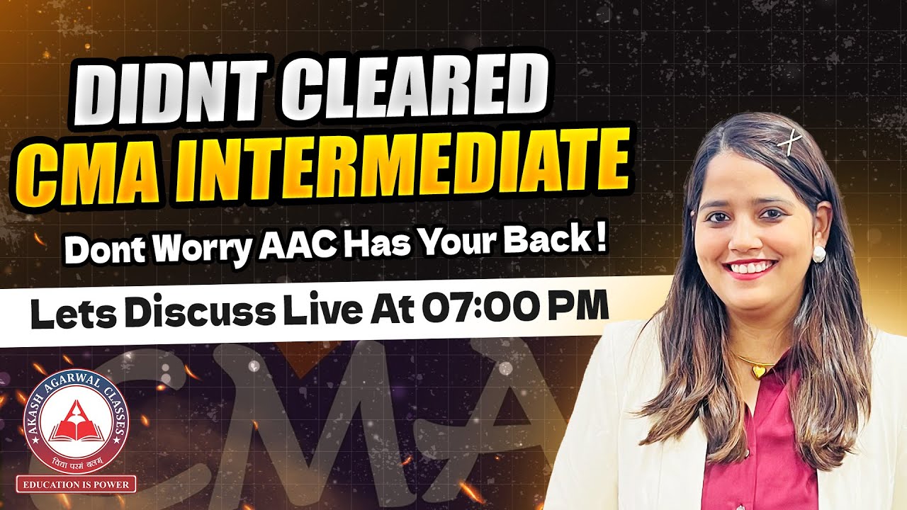 Didn’t Clear CMA Inter Exams ? Don’t Lose Hope 💪🏻AAC Has Your Back !
