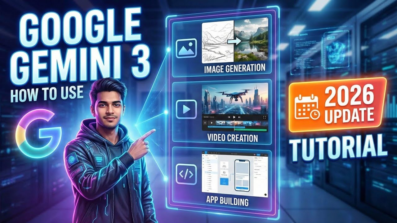 How to Use Google Gemini 3: Image, Video & App Building Tutorial 2026| Update on Google Gemini 3 