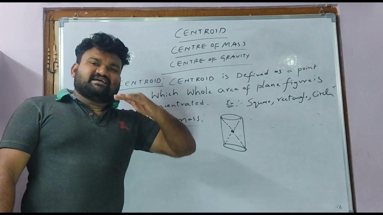 Centroid and center of gravity in telugu