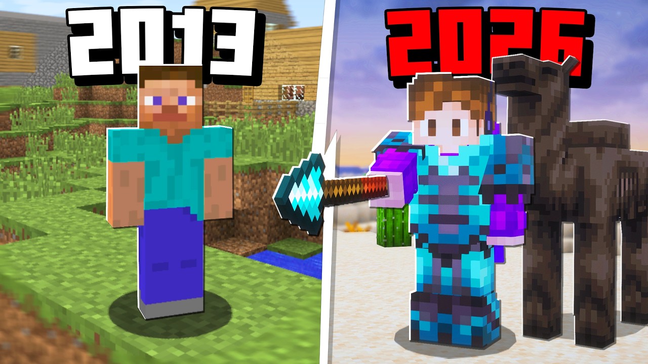 Minecraft’ın BÜTÜN SÜRÜMLERİNİ OYNADIM! [Bölüm 2/3]