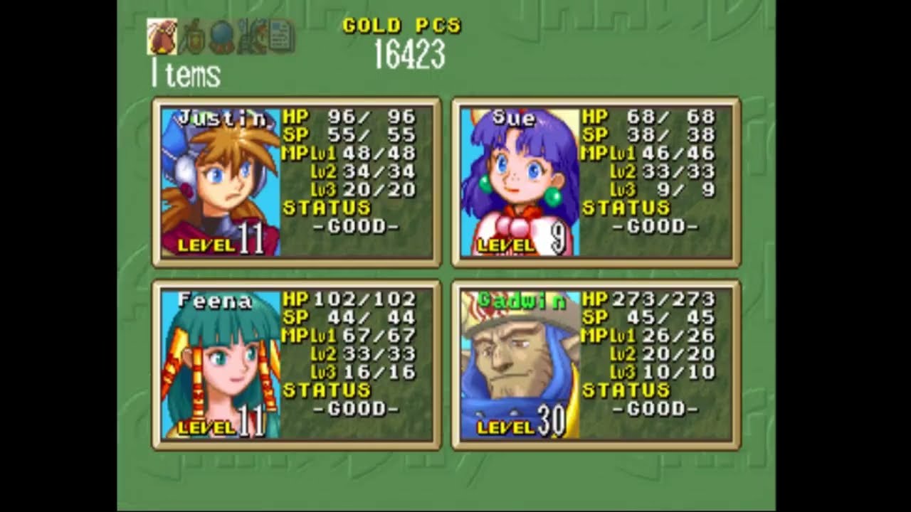 Grandia - Boss #10: Madragon (Low Level, No Damage Taken)