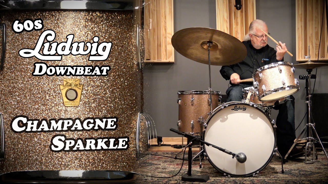 Барабанная установка Ludwig 60s Downbeat - Champagne Sparkle