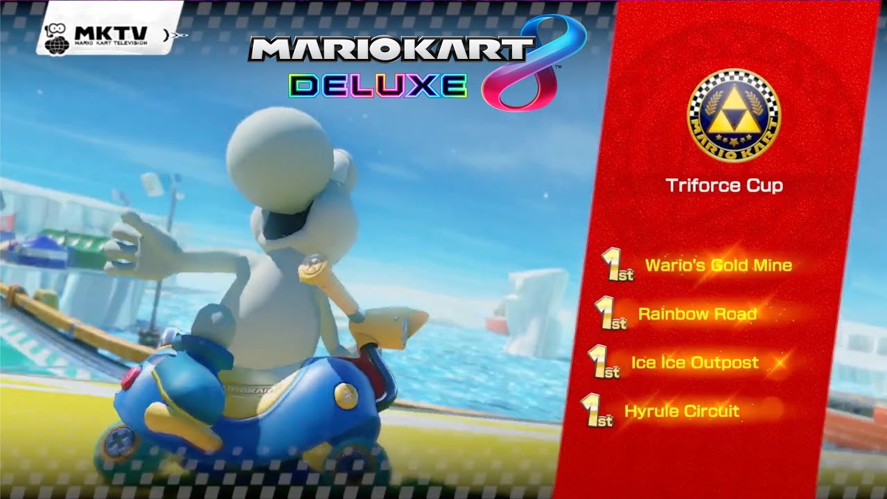 Mario Kart 8 Deluxe Triforce cup 10:01 (Switch 2,150 cc, Items)