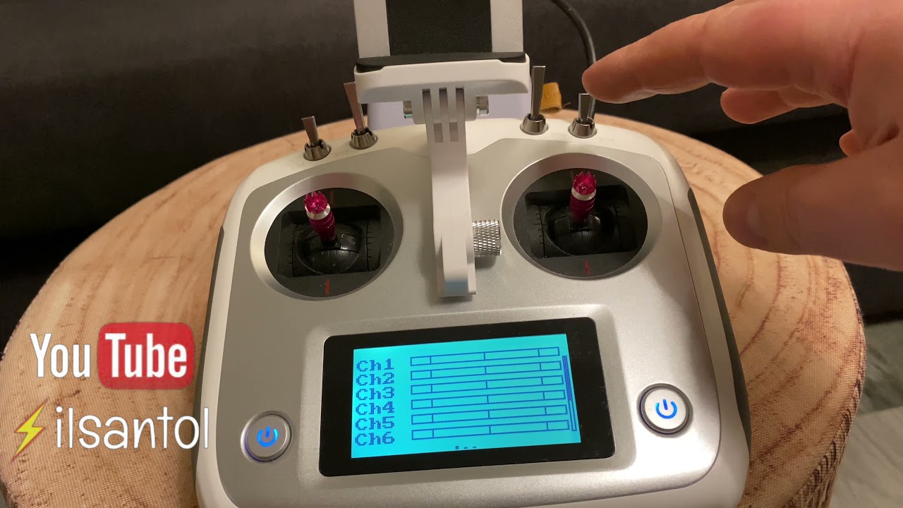 tutorial calibrazione comandi su radiocomando Flysky fs-i6s italiano