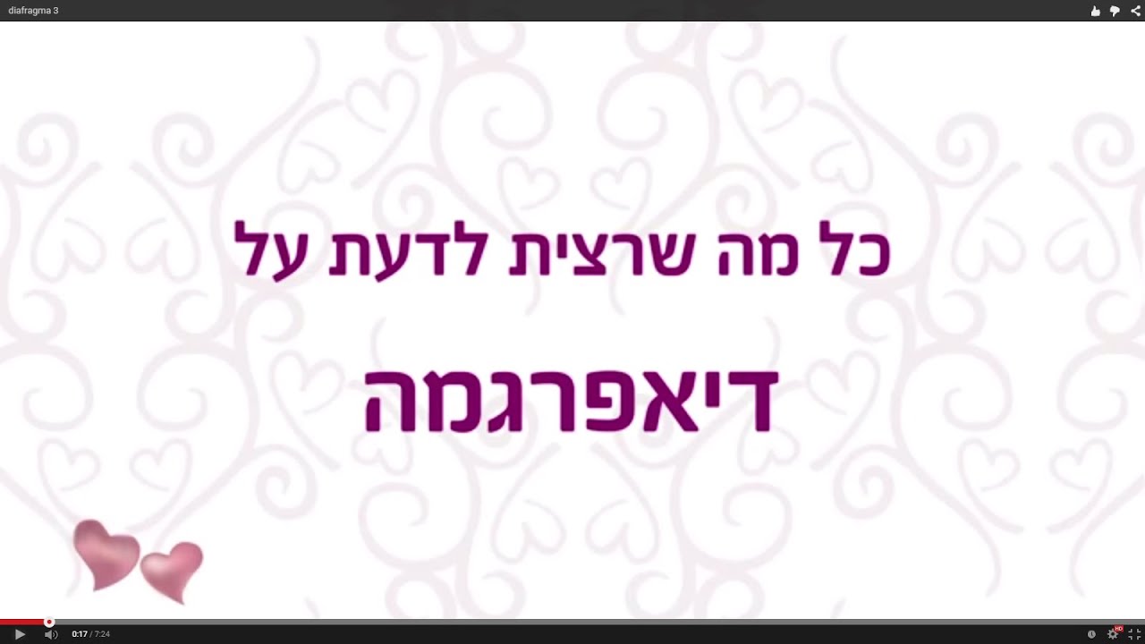 מניעת הריון על ידי דיאפרגמה - כל מה שצריך לדעת