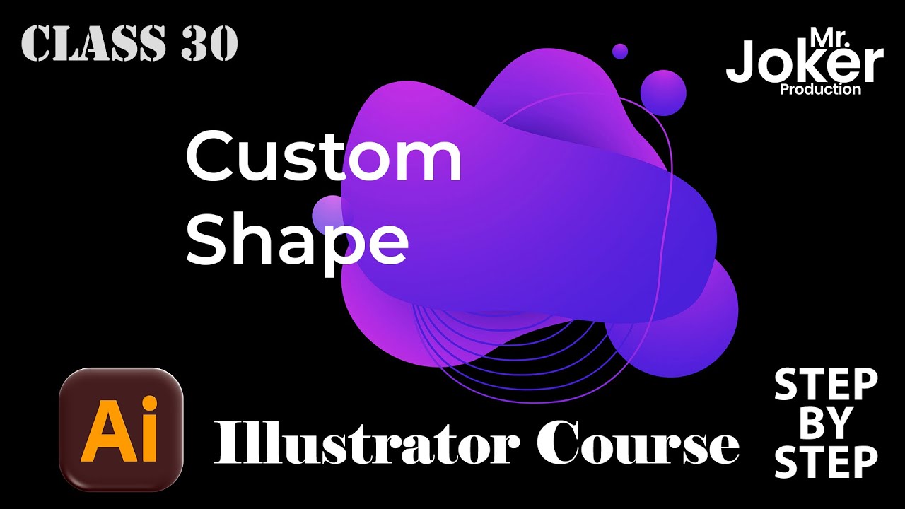 Adobe Illustrator 2026 Class 30 | Custom Shape Design | Pen Tool & Shape Builder | Hindi Tutorial