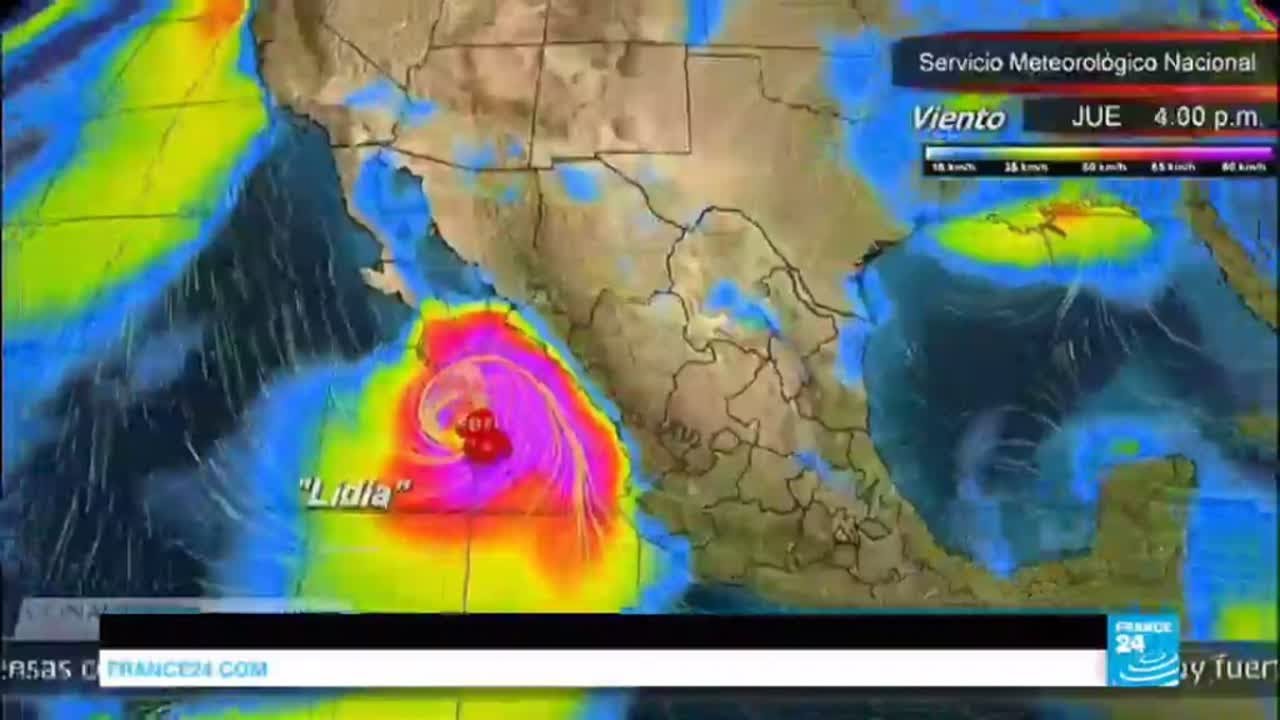 Mexico: Tropical Storm Lidia hits resort area with heavy rains, floodings