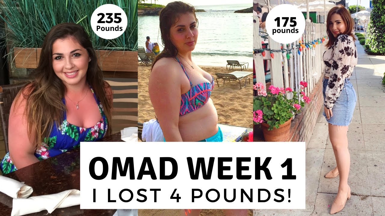 EATING ONE MEAL A DAY FOR 30 DAYS (OMAD) RESULTS | INTERMITTENT FASTING + WEIGHT LOSS + WEEK 1