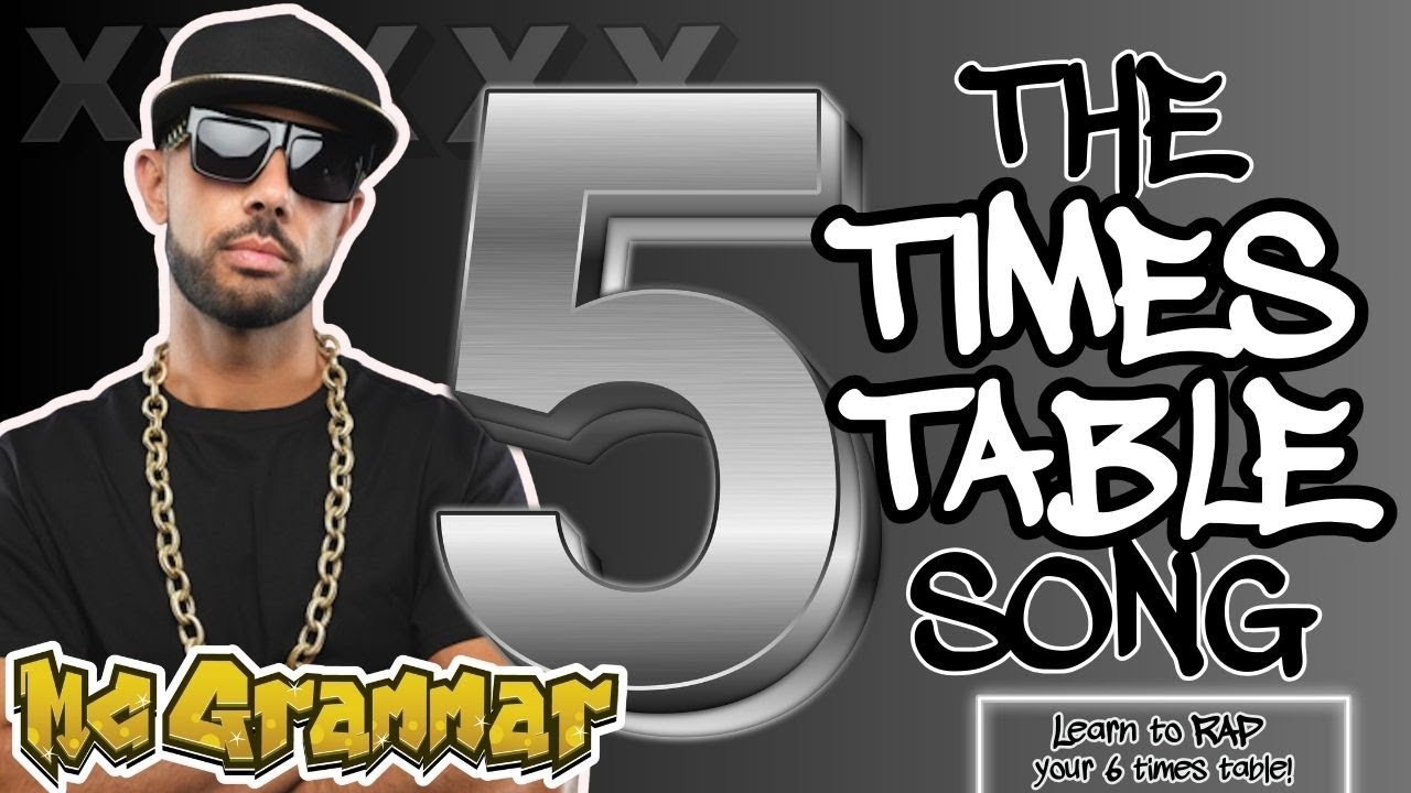 Learn Your Five Times Table in Rap! MC Grammar 🎤 | Educational Rap Songs for Kids 🎵