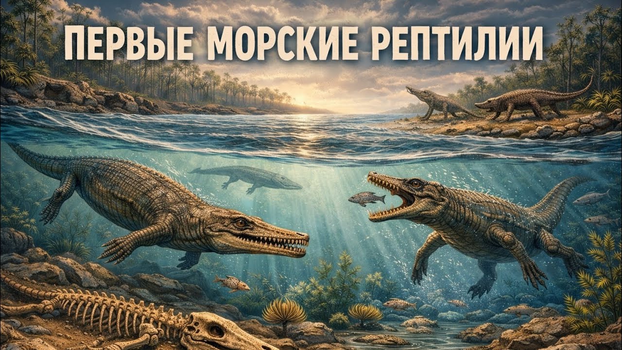 Первые морские рептилии.