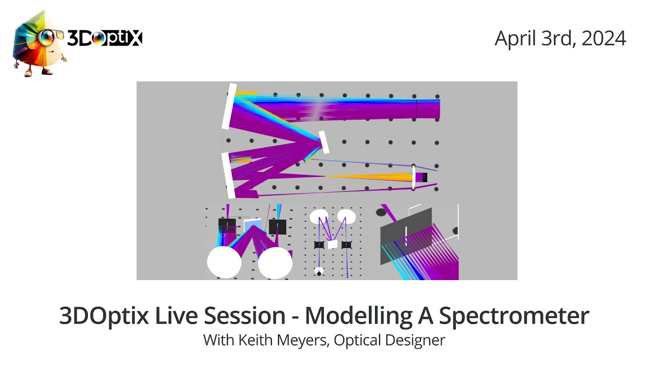 3DOptix Live Session - Modelling a Spectrometer