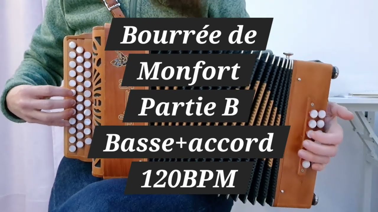 Bourrée de Montfort - Partie B - 120BPM - Basses+Accords