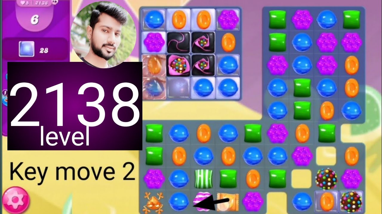 Candy crush saga level 2138 । Hard level । No boosters । Candy crush saga 2138 help । Sudheer tips