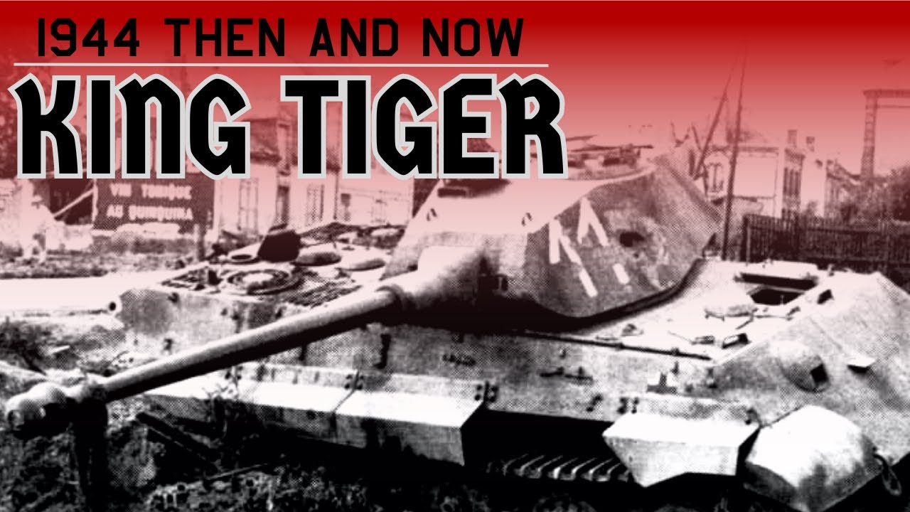 Abandoned King Tiger in Normandy Then and Now