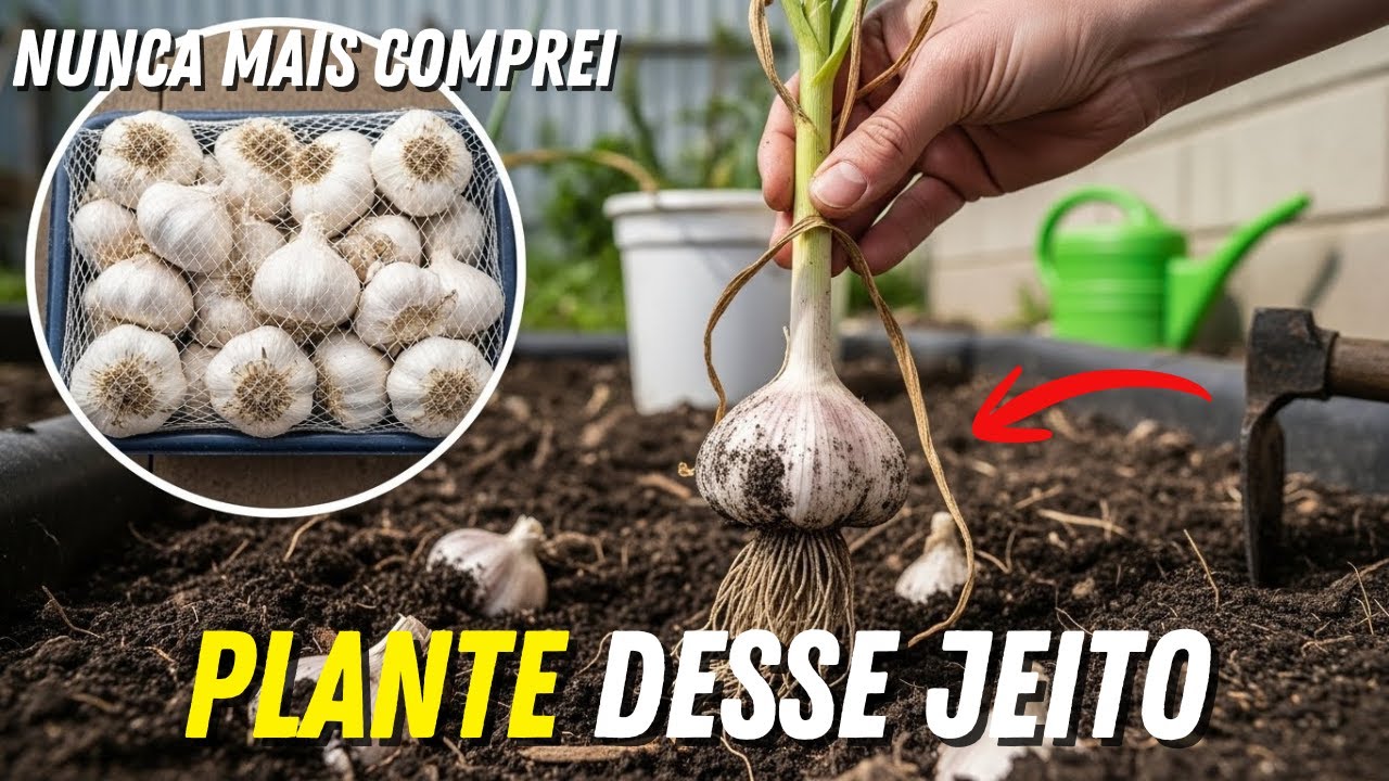 Plante Alho Assim e Nunca Mais Precise Comprar no Mercado