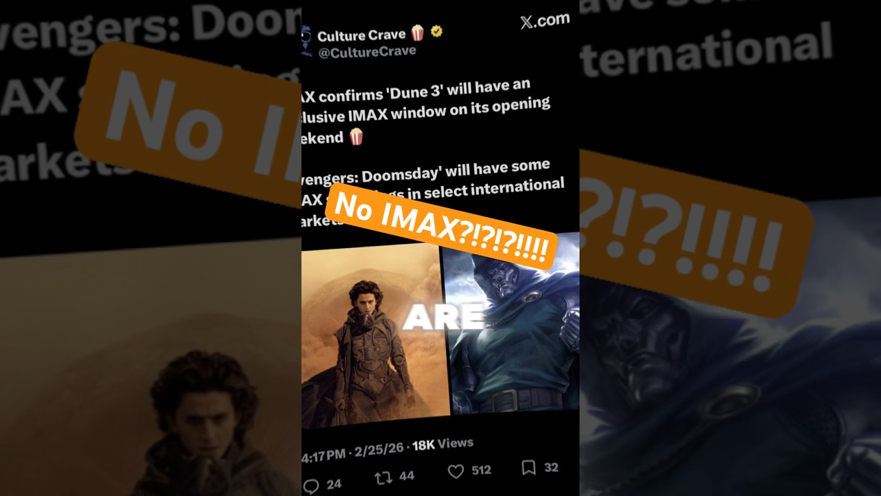 Avengers Doomsday NOT Getting an IMAX Release! #shorts #marvel
