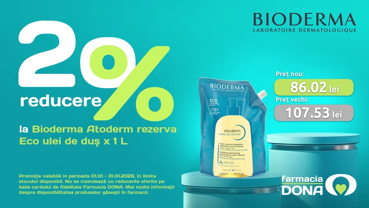 Reduceri la produsele cosmetice Bioderma selectate