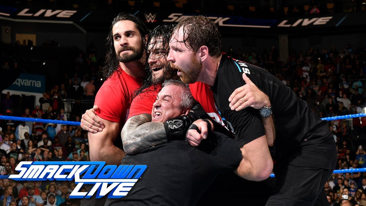 Kurt Angle & The Shield lead a Raw raid of SmackDown: SmackDown LIVE, Nov. 14, 2017