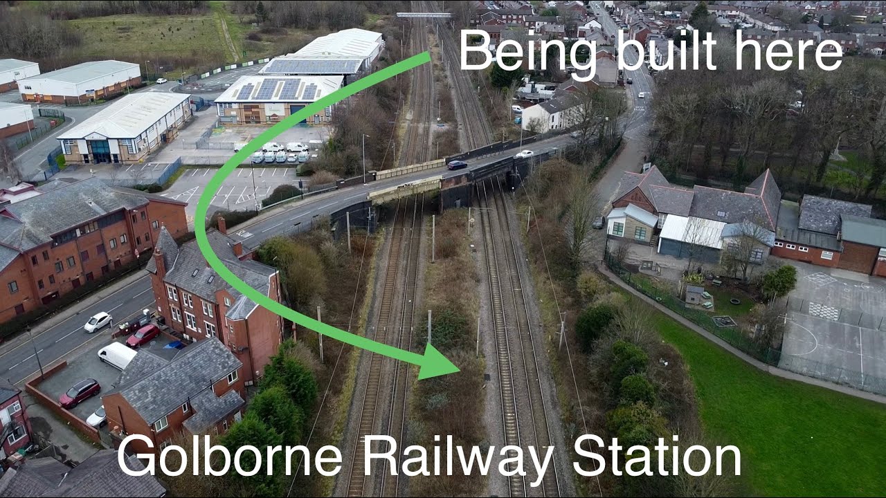 The First New Railway Station in Greater Manchester for 27 years | Golborne Railway Station