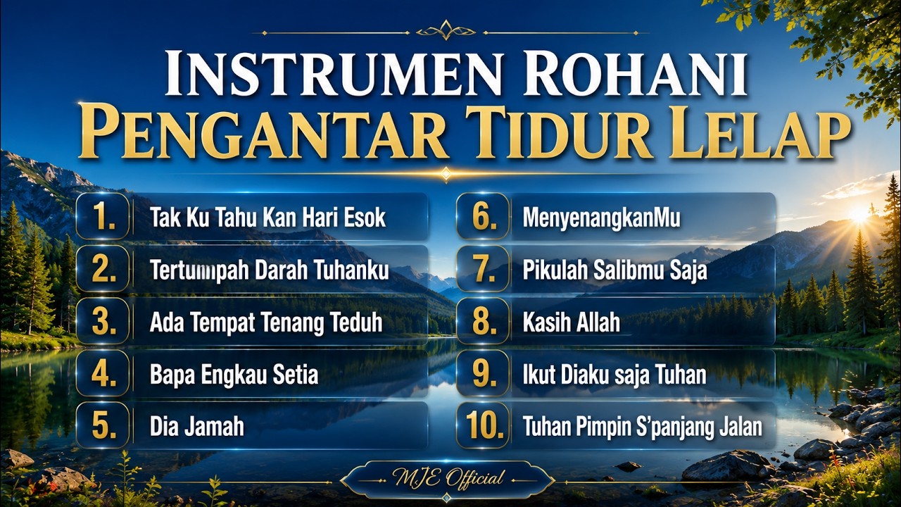 Instrumen Lagu Rohani Terbaik yang akan Membuat kamu tidur lelap. | Tuhan Menyertai Malammu.