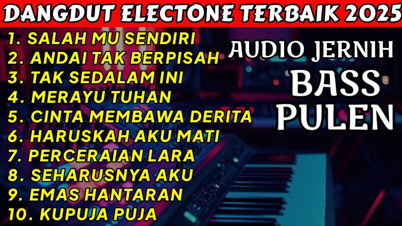 FULL ALBUM DANGDUT ELECTONE TERBAIK 2025 PALING DI CARI - VOCAL COWOK BASS PULEN AUDIO JERNIH