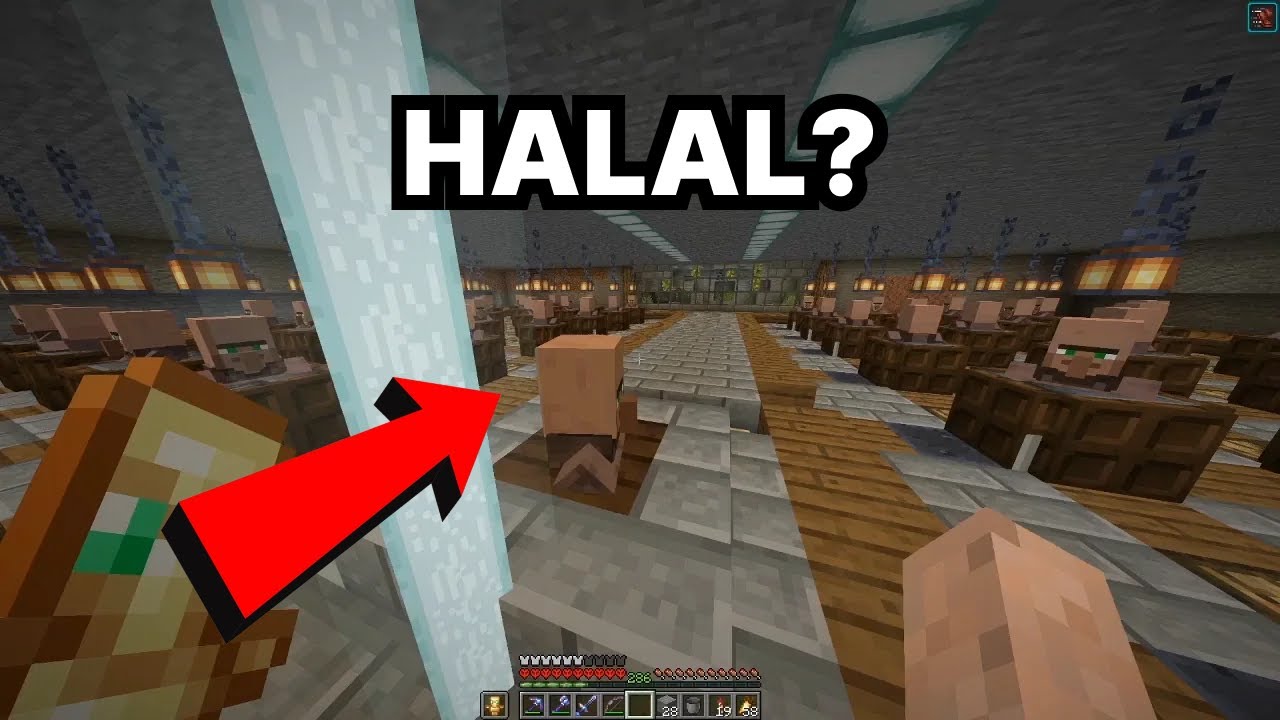 Apakah Villager Trading Hall itu HALAL? 😨 Minecraft Indonesia