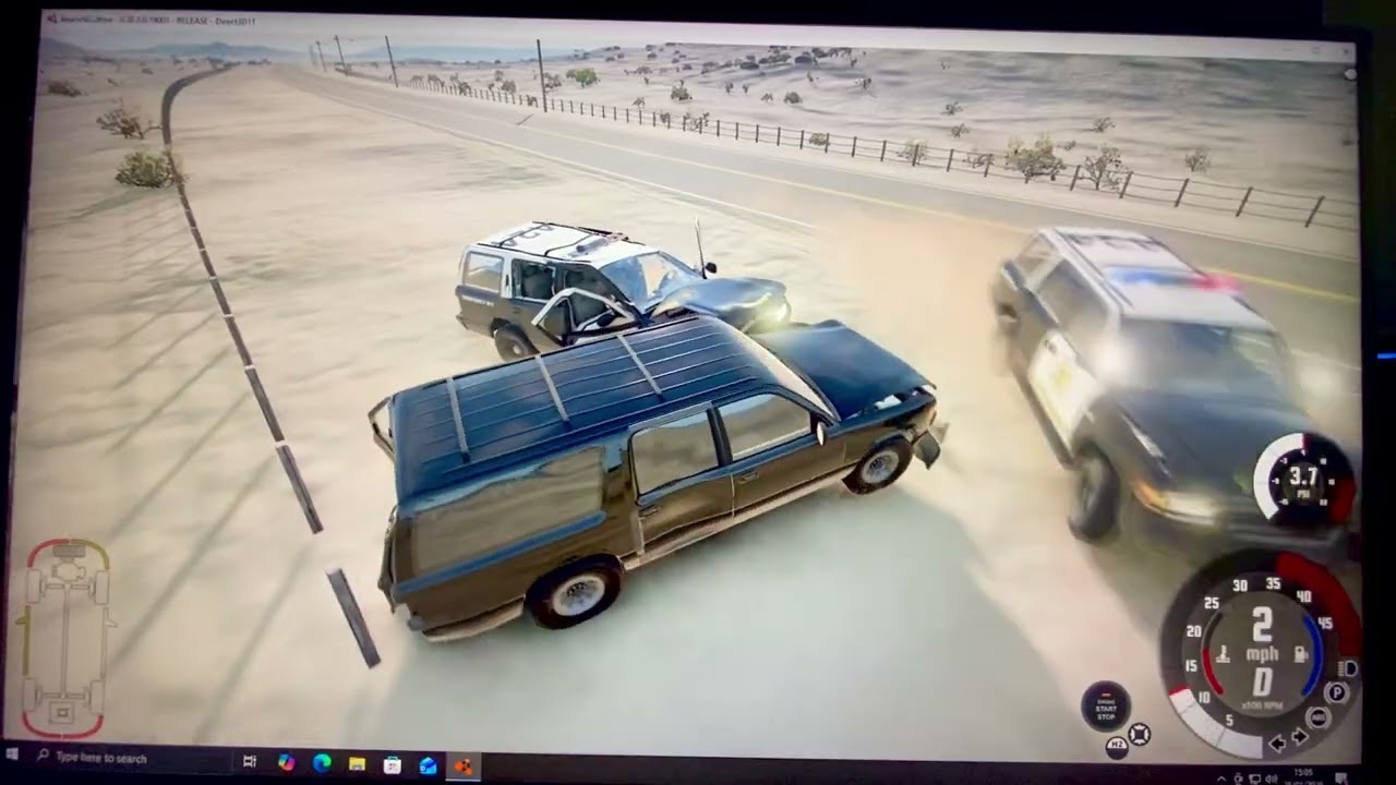 BeamNG: ep 20 s1 Johnson valley police showdown with gavril roamers