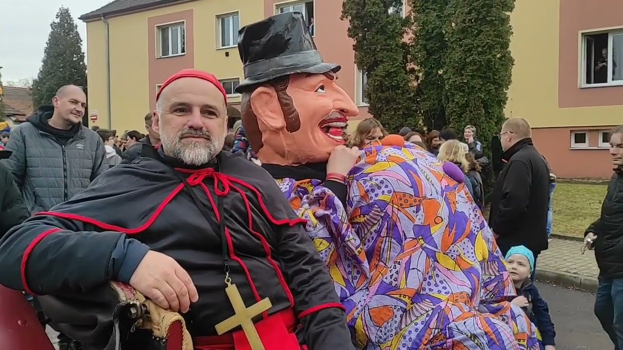 Milevské maškary 2024 10.2.2024 průvod