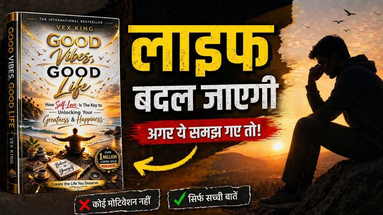 Good Vibes Good Life – Vex King | Full Book Summary in Hindi (Life Changing Lessons)