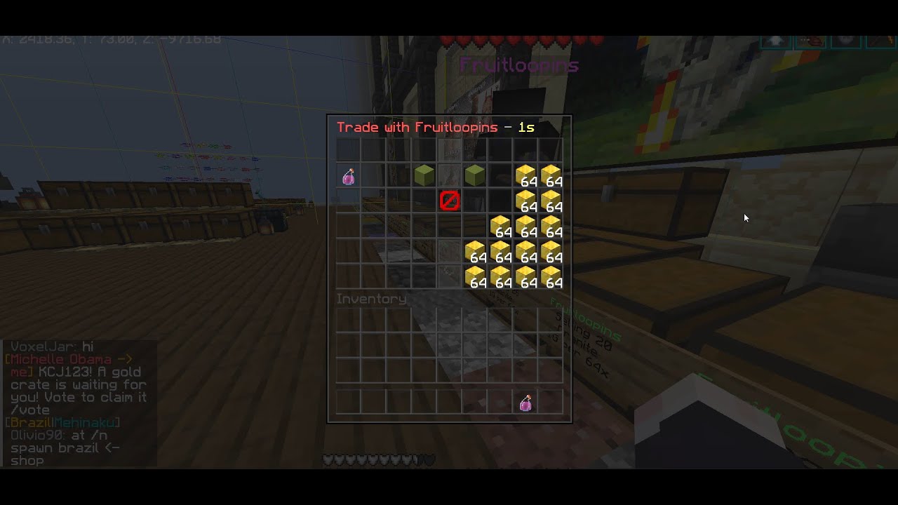 Earthmc I Most expensive town sold on earthmc terra aurora