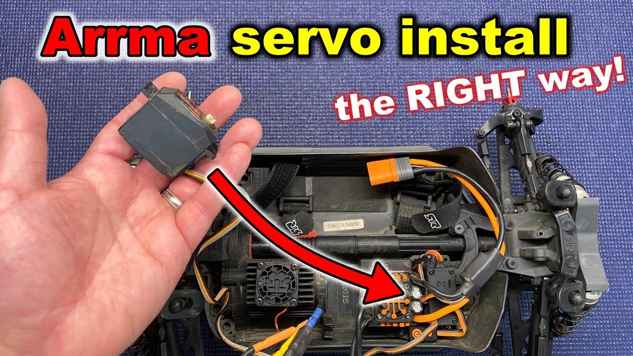 How to install a new Servo in your Arrma 3S Typhon/Granite/Vorteks/Big Rock/Senton (tutorial)