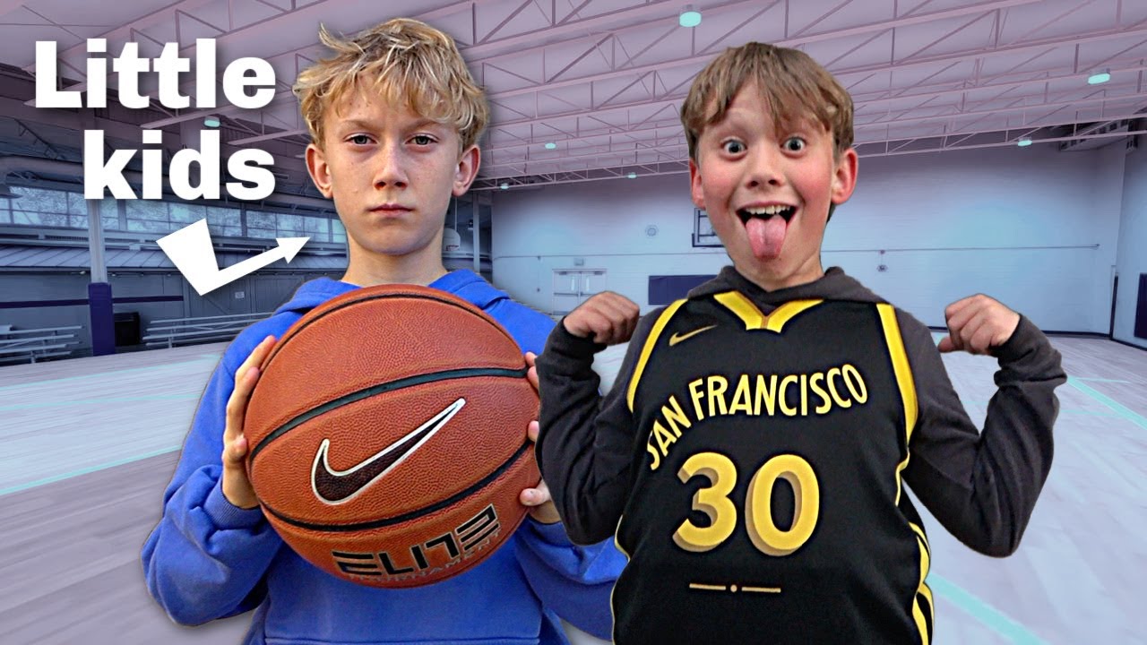 Big vs  Little Trick Shot Challenge!