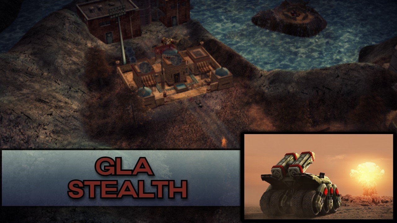 C&C Contra X Beta 2 Испытание «Ядерный генерал» №4 против скрытного генерала GLA [Сложный уровень]