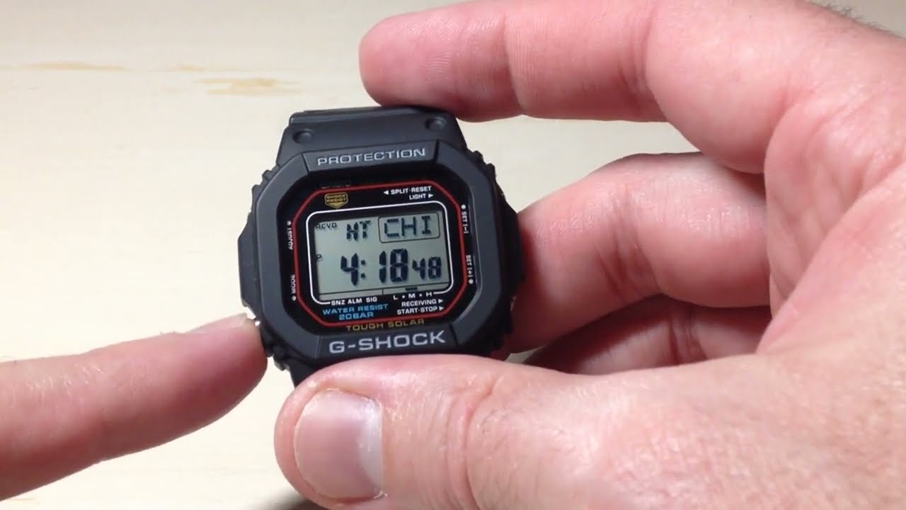 Casio G-Shock GWM5610U-1 | Automatic Time Reception (Turn On/Off)