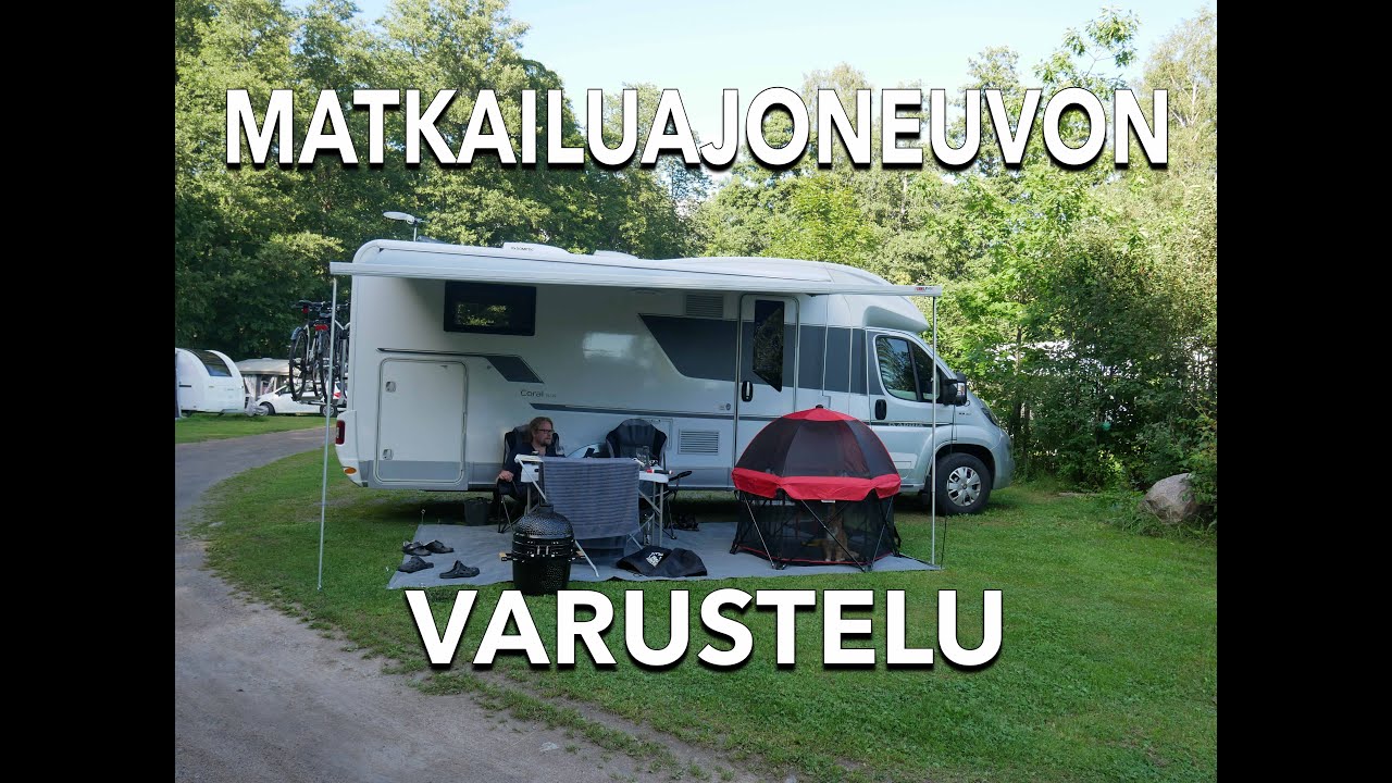 Matkailuajoneuvon varustelu