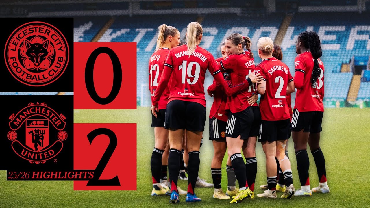 Three Points On The Road! 🔥 | Leicester v Man Utd | Highlights