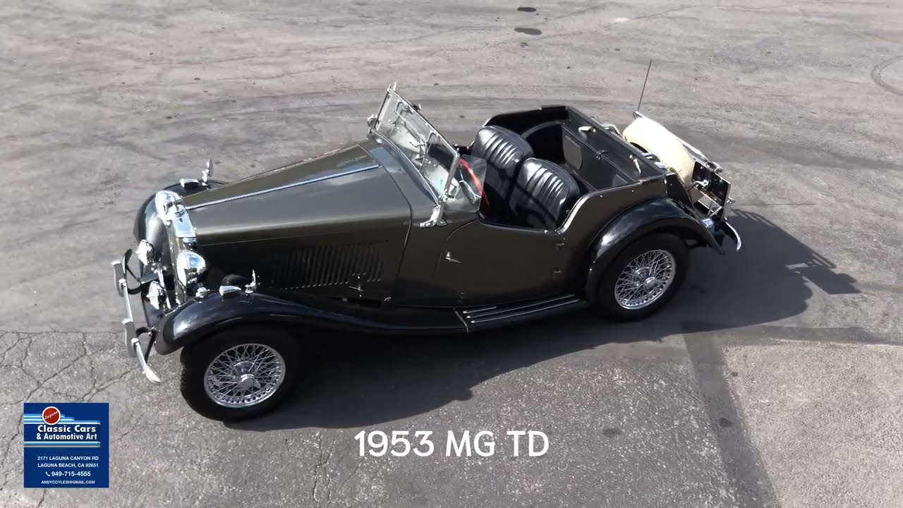 Тест-драйв MG TD 1953 года в Laguna Classic Cars