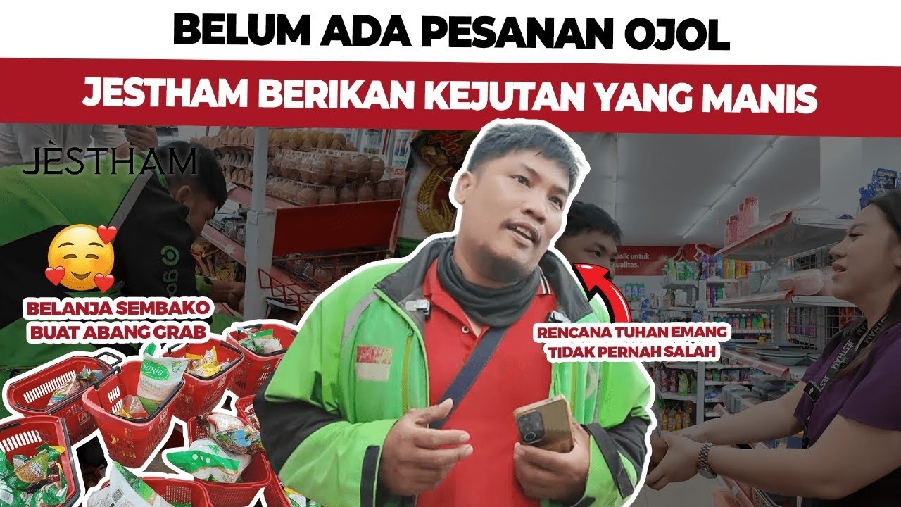 BAPAK OJOL NGEBUT! 2 Menit Belanja Sembako, Hasilnya Bikin Kaget!