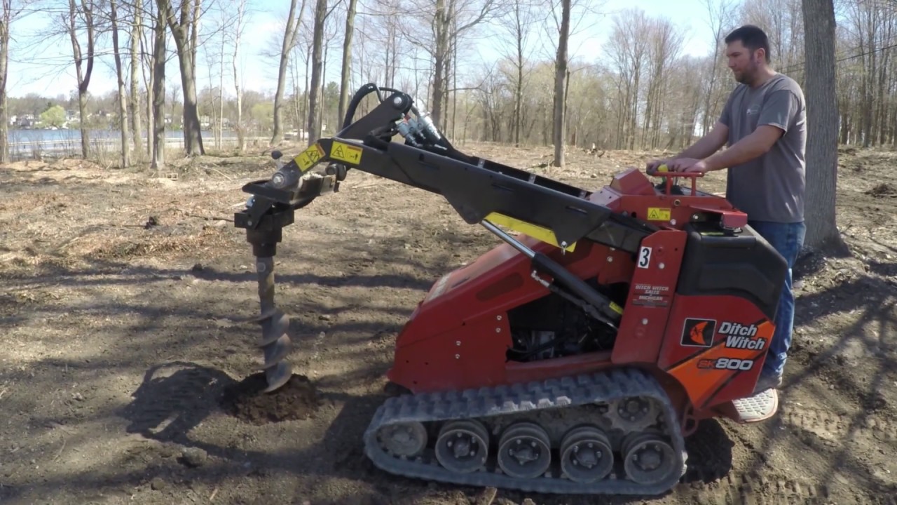 Compact Skid Steer Post Hole Drilling | Ward's Equipment Rental
