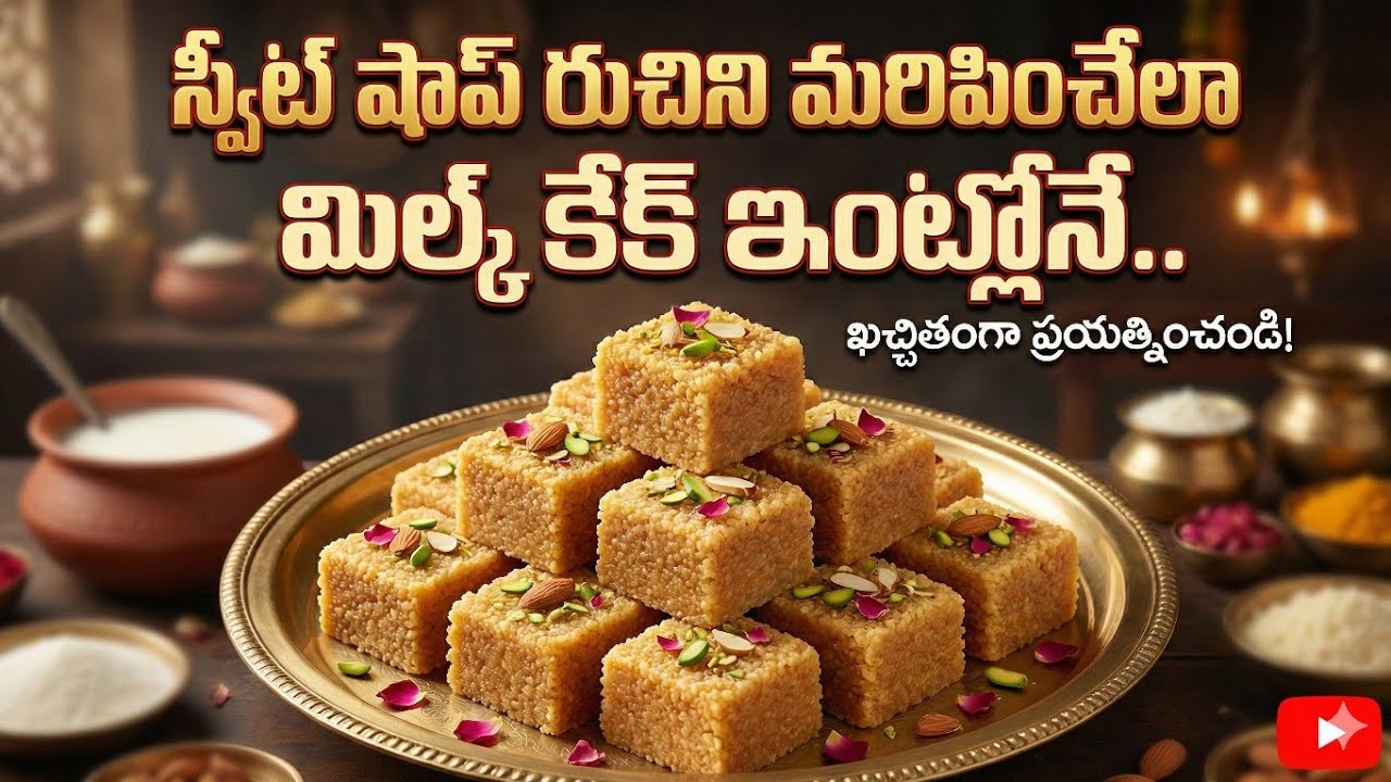 పర్ఫెక్ట్ మిల్క్ కేక్ రావాలంటే ఇలా చేయండి.. స్వీట్ షాప్ రుచి ఇంట్లోనే! Homemade Milk Cake Secret