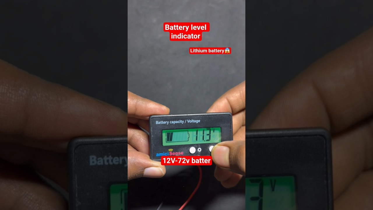 Battery Capacity Voltage Meter || Dc battery level indicator #lithiumbattery #youtubeshorts #shorts