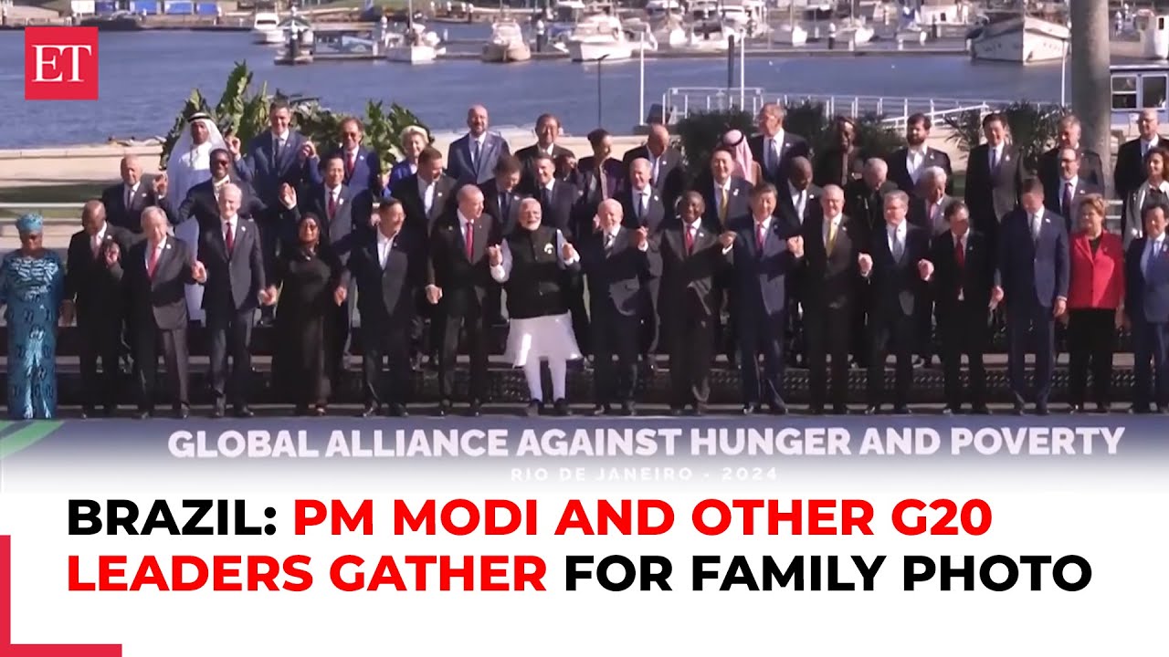 2024 G20 Summit: PM Modi and other leaders gather for family photo in Brazil's Rio De Janeiro
