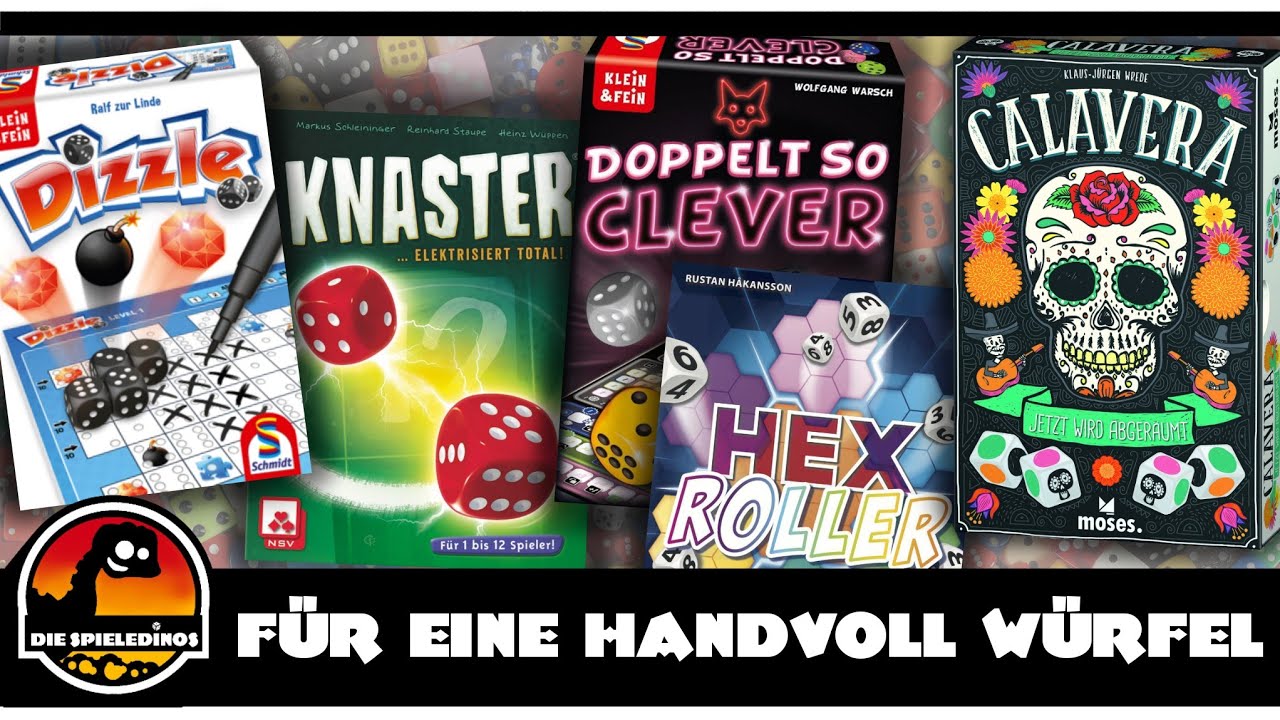 Für eine Handvoll Würfel - Top Roll and Write 2019 Dizzle / Calavera / HexRoller / uvm.