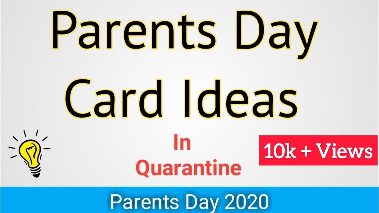 4 Amazing DIY Parents Day Card Ideas During Quarantine | Handmade Card | Parents Day | Greeting Card