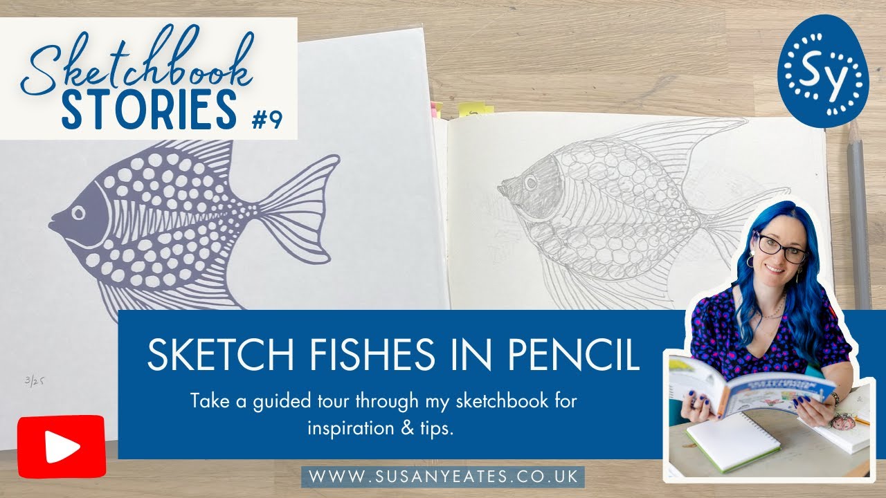 Fishy Sketches in Pencil - Sketchbook Stories Episode 9