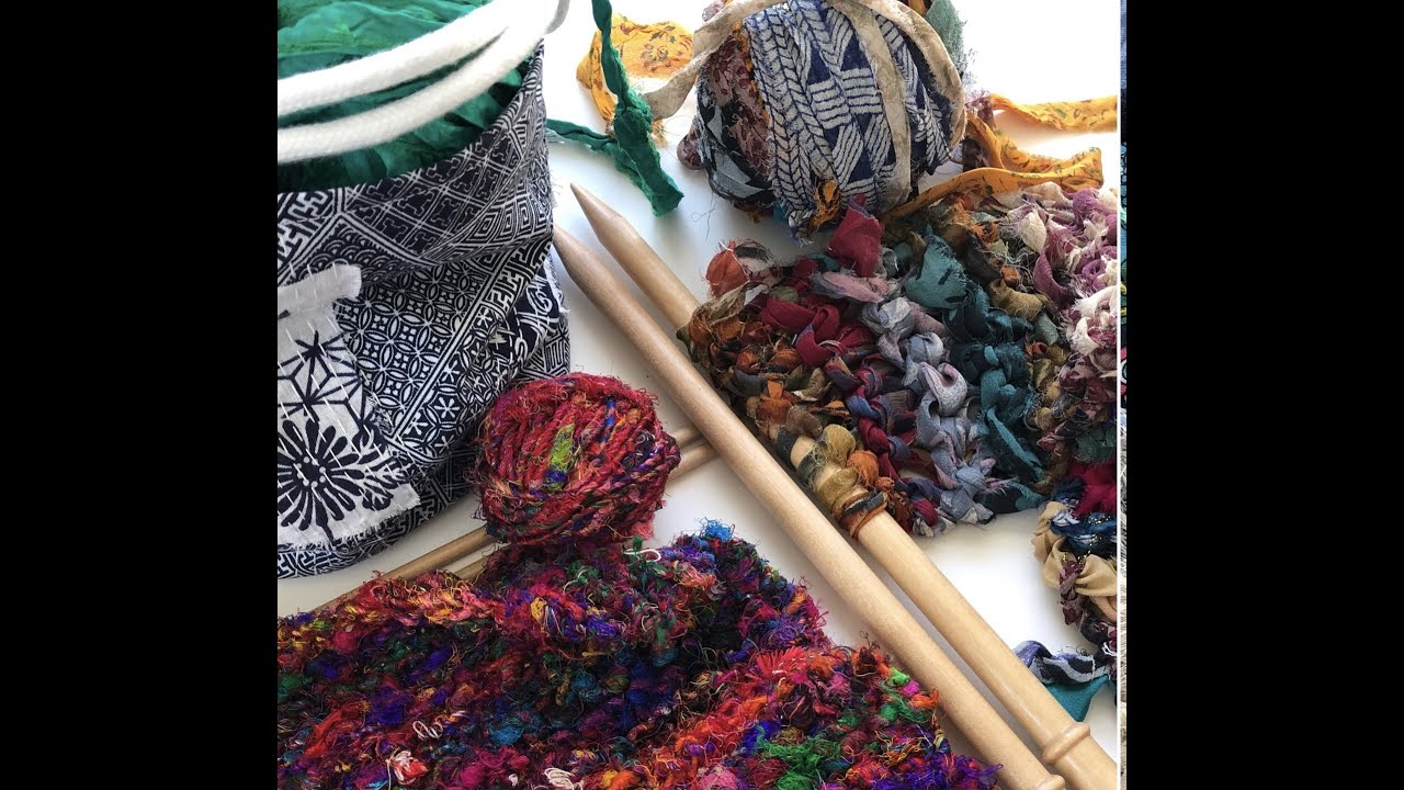 Using Sari Silk Ribbons & Yarns