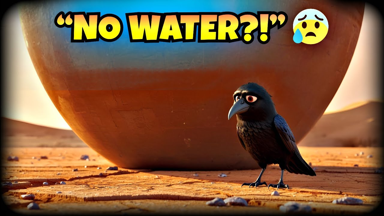 The Thirsty Crow 🐦💧 | Full English Moral Story for Kids | 3D Animated Bedtime Story
