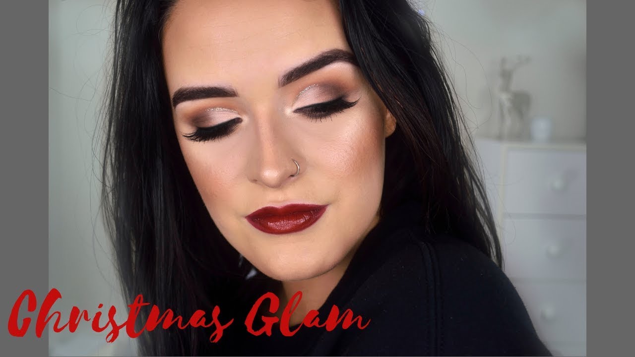 Classic Christmas Glam Makeup Tutorial | ABH Soft Glam Eyeshadow Palette