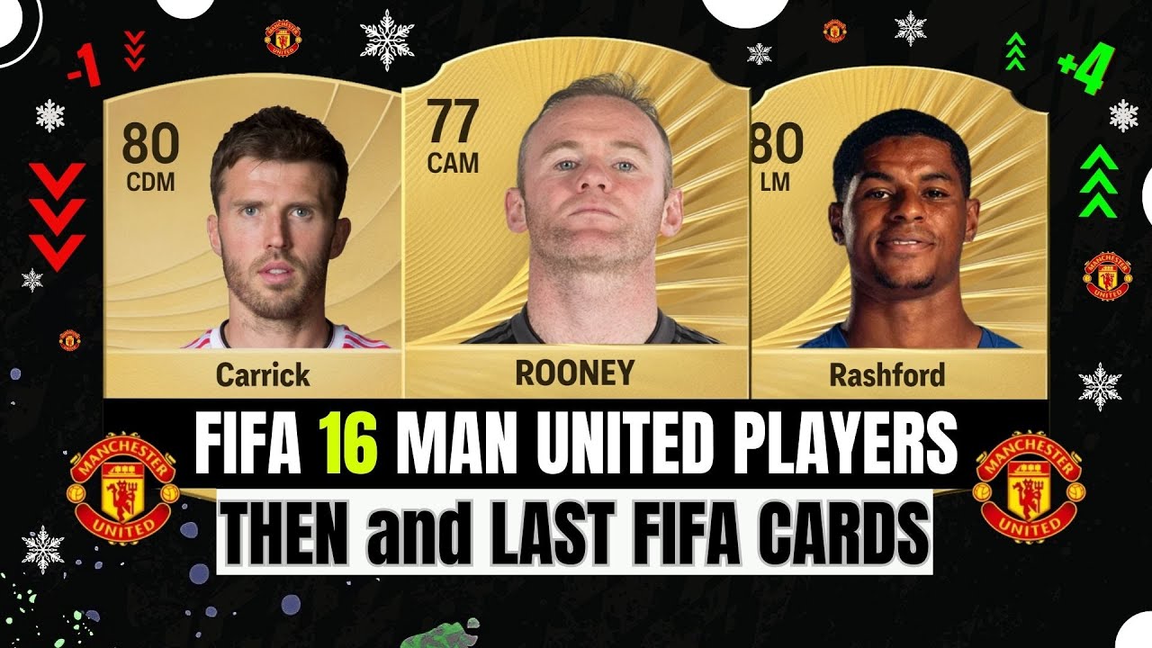 FIFA 16 vs NOW 😱 Manchester United Players & Their LAST FIFA Cards